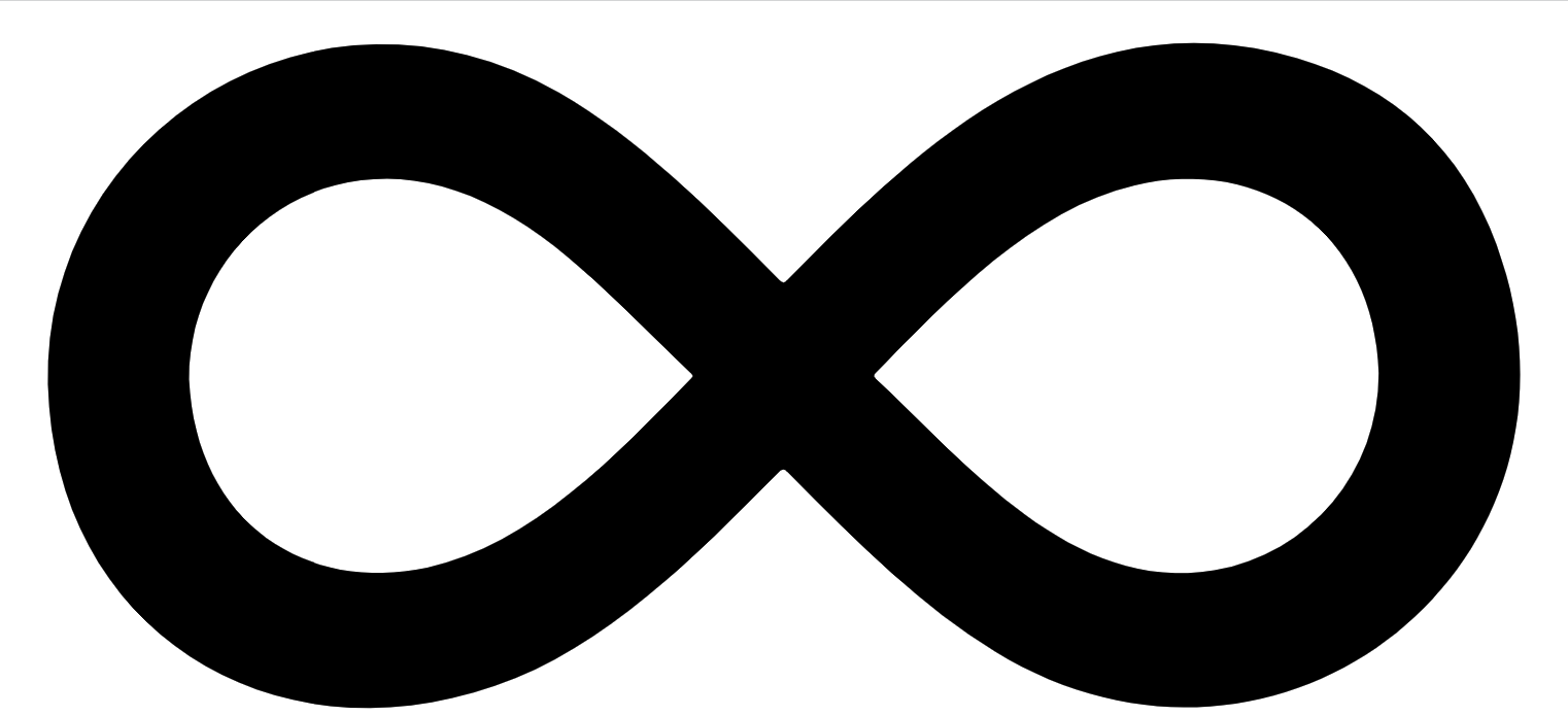 SVG infinity symbol from the canister